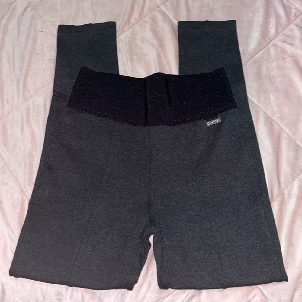 Calvin Klein Gray Pleated Leggings